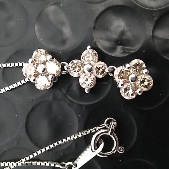 1 Ct Diamonds & Solid Platinum Jewelry - Platinum 1ct Genuine Diamond Pendant On Platinum Chain ❤